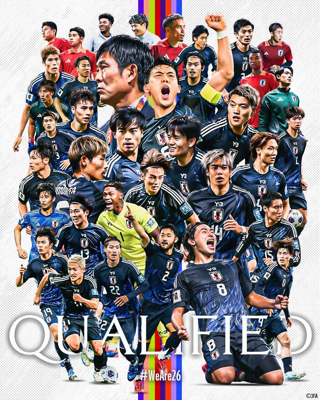 斷層領先！日本7輪6勝1平提前晉級世界杯，全球除東道主外首隊！